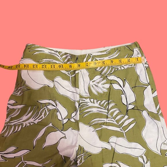 🌿 Primark Wide-Leg Tropical Print Pants - Size 6 - Lightweight - Picture 5 of 8